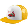 Καπέλο Ενηλίκων Soft Trucker με Δίχτυ Yellow/White (POLYESTER, ΕΝΗΛΙΚΩΝ, UNISEX, ONE SIZE)