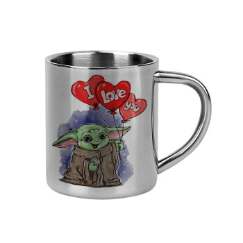 Yoda, i love you, Mug Stainless steel double wall 300ml