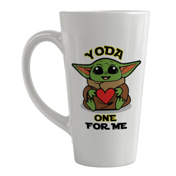 Yoda, one for me , Κούπα κωνική Latte Μεγάλη, κεραμική, 450ml