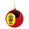 Christmas tree ball Red 8cm