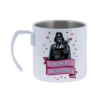 Darth Vader, you take my breath away, Κούπα Ανοξείδωτη διπλού τοιχώματος 400ml