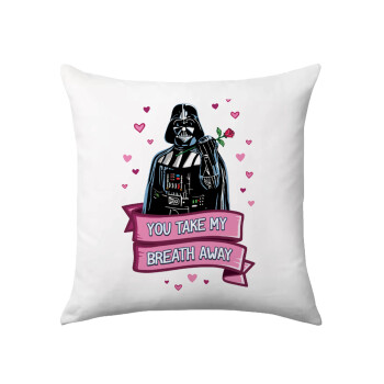 Darth Vader, you take my breath away, Sofa cushion 40x40cm includes filling