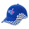 Adult Ultimate BLUE RACING Cap, (100% COTTON DRILL, ADULT, UNISEX, ONE SIZE)