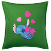 Sofa cushion Green 50x50cm includes filling