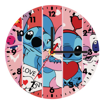 Lilo & Stitch Love, Ρολόι τοίχου ξύλινο (20cm)
