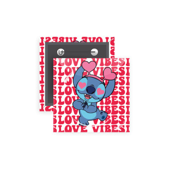 Lilo & Stitch Love vibes, Κονκάρδα παραμάνα τετράγωνη 5x5cm