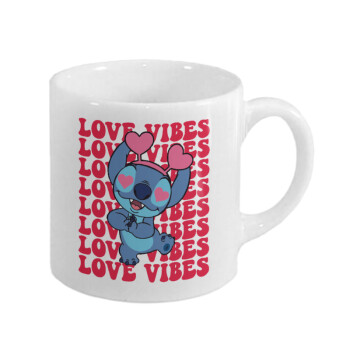 Lilo & Stitch Love vibes, Κουπάκι κεραμικό, για espresso 150ml