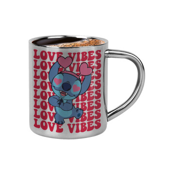 Lilo & Stitch Love vibes, Κουπάκι μεταλλικό διπλού τοιχώματος για espresso (220ml)