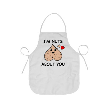 I'm Nuts About You, Chef Apron Short Full Length Adult (63x75cm)