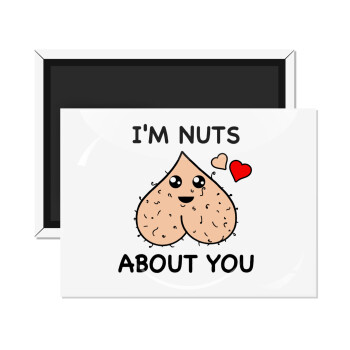 I'm Nuts About You, Ορθογώνιο μαγνητάκι ψυγείου διάστασης 9x6cm