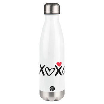 xoxo, Metal mug thermos White (Stainless steel), double wall, 500ml