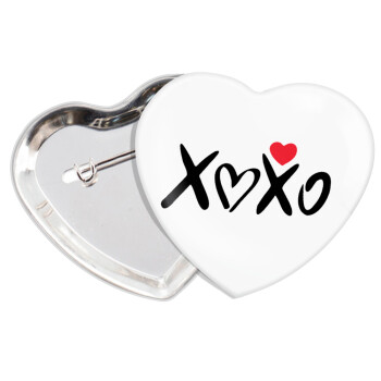 xoxo, Κονκάρδα παραμάνα καρδιά (57x52mm)