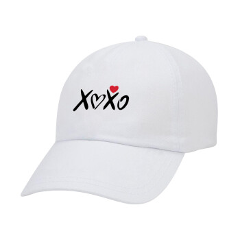 xoxo, Καπέλο Ενηλίκων Baseball Λευκό 5-φύλλο (POLYESTER, ΕΝΗΛΙΚΩΝ, UNISEX, ONE SIZE)