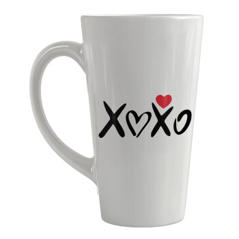 xoxo, Κούπα κωνική Latte Μεγάλη, κεραμική, 450ml