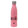 Metal mug thermos Pink Mat (Stainless steel), double wall, 500ml