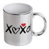 Mug ceramic, silver mirror, 330ml