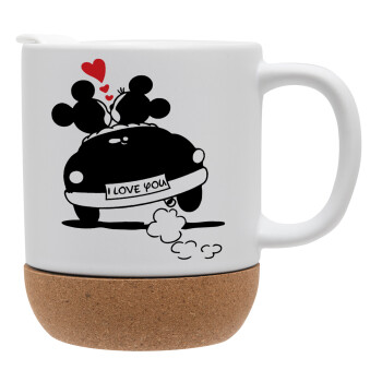 Love Car, Ceramic coffee mug Cork (MAT), 330ml (1pcs)