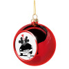 Christmas tree ball Red 8cm