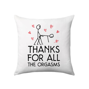 Thanks for all the orgasms, Sofa cushion 40x40cm includes filling