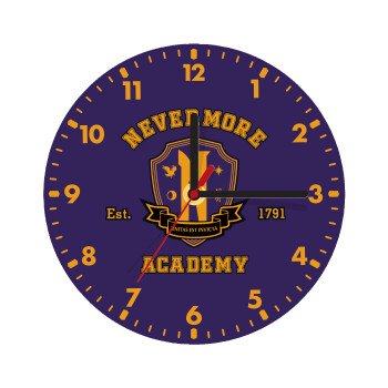 Wednesday Nevermore Academy University, Ρολόι τοίχου ξύλινο (20cm)