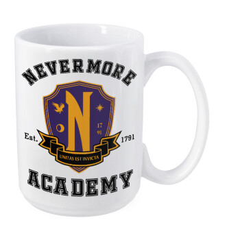 Wednesday Nevermore Academy University, Κούπα Mega, κεραμική, 450ml