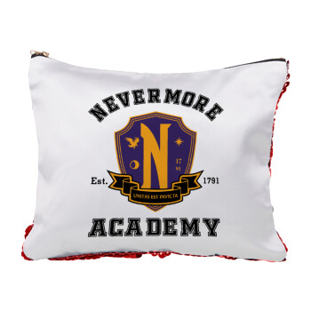 Wednesday Nevermore Academy University, Red sequin cosmetic bag