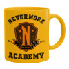 Ceramic coffee mug yellow, 330ml (1pcs)