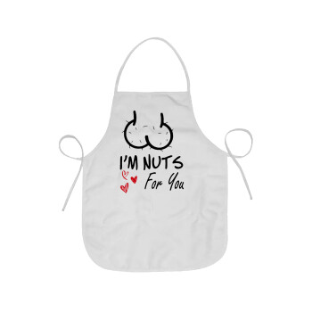 I'm Nuts for you, Chef Apron Short Full Length Adult (63x75cm)
