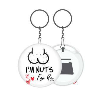 I'm Nuts for you, Μπρελόκ μεταλλικό 5cm με ανοιχτήρι