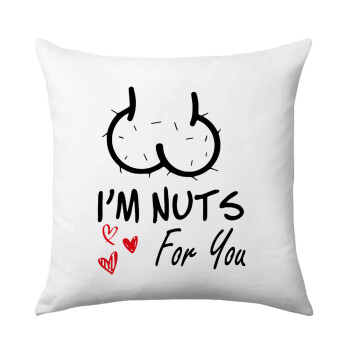 I'm Nuts for you, Sofa cushion 40x40cm includes filling