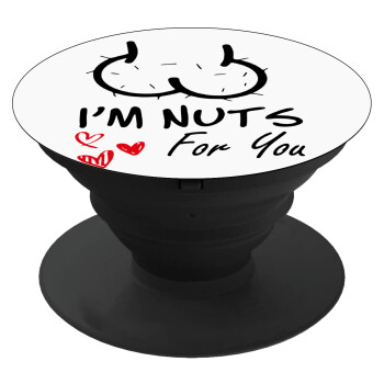 I'm Nuts for you, Phone Holders Stand  Black Hand-held Mobile Phone Holder