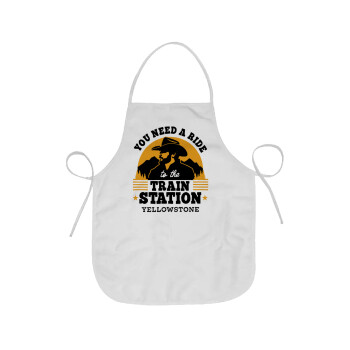You need a ride to the train station, Chef Apron Short Full Length Adult (63x75cm)