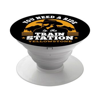 You need a ride to the train station, Phone Holders Stand  White Hand-held Mobile Phone Holder