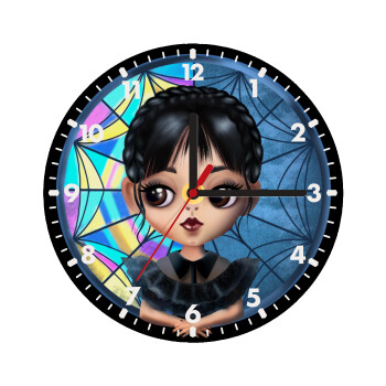 Wednesday big eyes, Wooden wall clock (20cm)