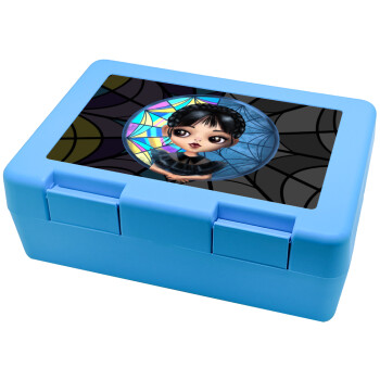 Wednesday big eyes, Children's cookie container LIGHT BLUE 185x128x65mm (BPA free plastic)