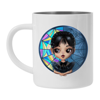 Wednesday big eyes, Mug Stainless steel double wall 450ml