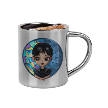 Wednesday big eyes, Double-wall metal cup for espresso (220ml)