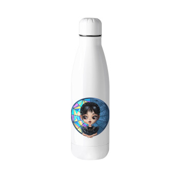 Wednesday big eyes, Metal mug thermos (Stainless steel), 500ml