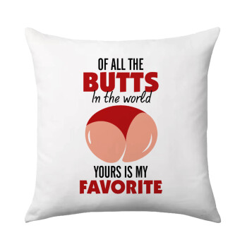 Of all the Butts in the world, your's is my favorite, Sofa cushion 40x40cm includes filling