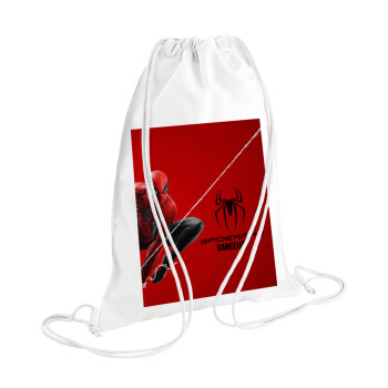 Spiderman, Backpack pouch GYMBAG white (28x40cm)