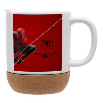 Spiderman, Ceramic coffee mug Cork (MAT), 330ml (1pcs)