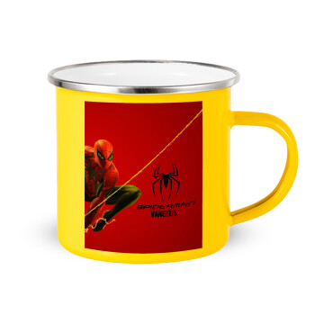 Spiderman, Yellow Enamel Metallic Cup 360ml