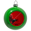 Green Christmas tree ornament bauble 8cm