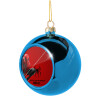 Blue Christmas tree ball ornament 8cm