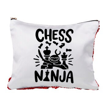 Chess ninja, Τσαντάκι νεσεσέρ με πούλιες (Sequin) Κόκκινο