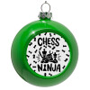 Green Christmas tree ornament bauble 8cm