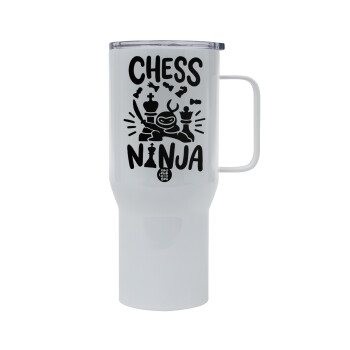 Chess ninja, Mega Stainless steel Tumbler with lid, double wall 750L