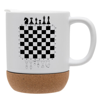 Chess, Ceramic coffee mug Cork (MAT), 330ml (1pcs)