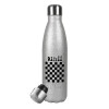 Metallic Glitter Silver Thermos Flask (Stainless steel), double-walled, 500ml