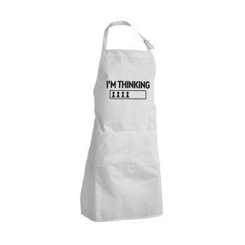 I'm thinking, Adult Chef Apron (with sliders and 2 pockets)